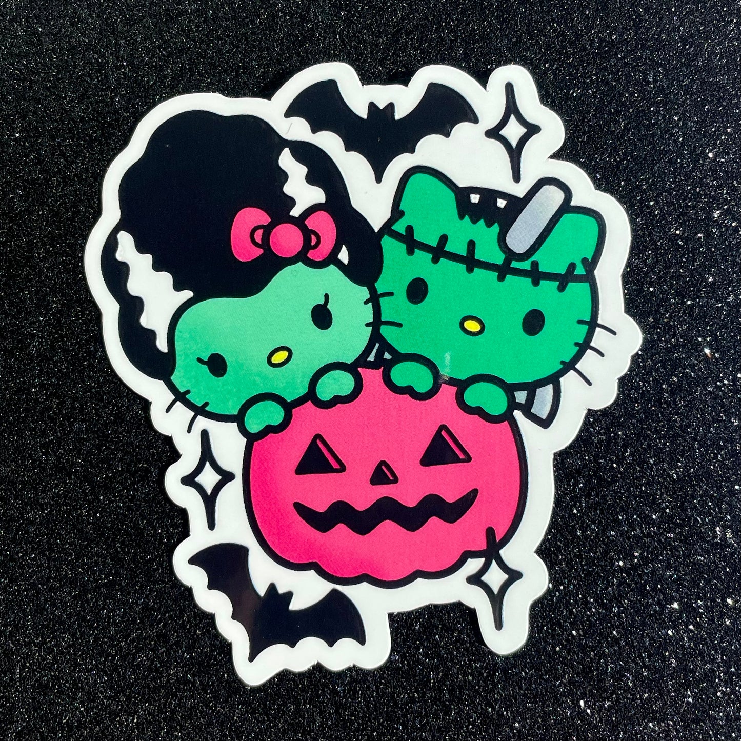 FRANKENSTEIN AND BRIDE HELLO KITTY sticker
