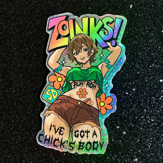 ZOINKS holographic sticker